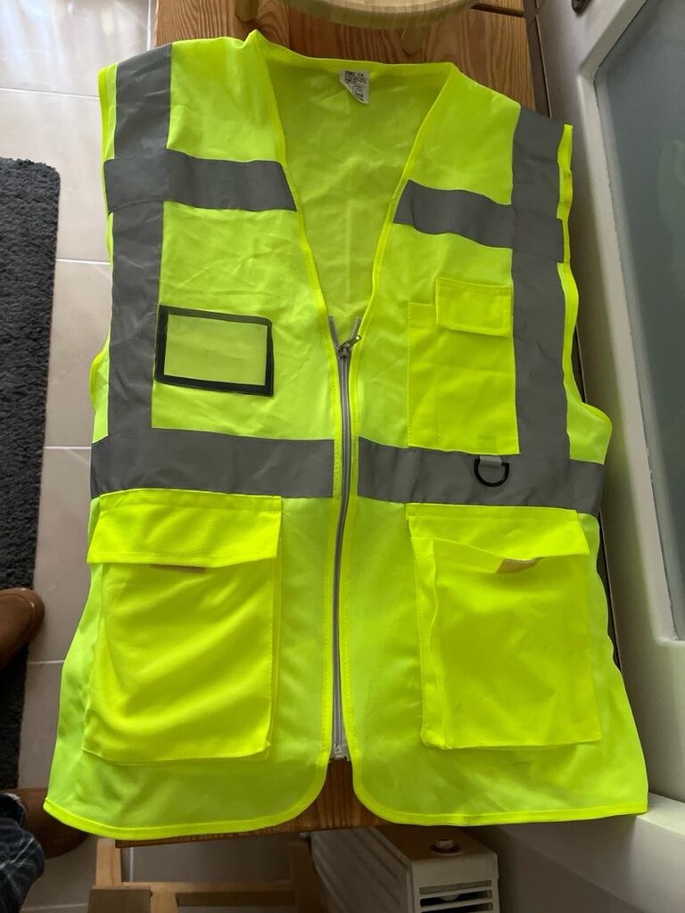 reflektörlü cepli yelek - 4