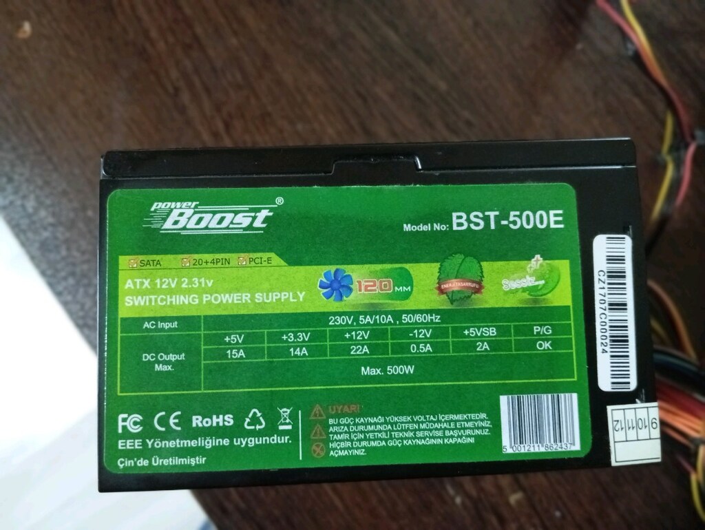 500 w güç kaynağı çalışıyor - 2