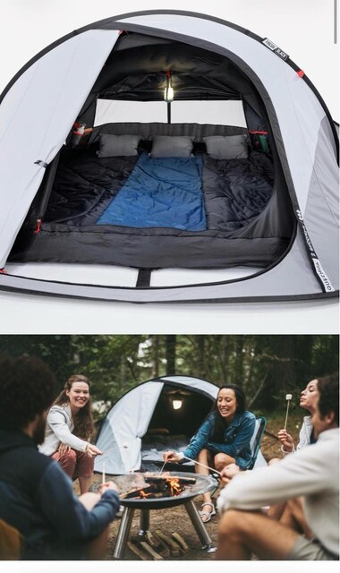 otomatik kamp çadırı fresh black 3 kişilik