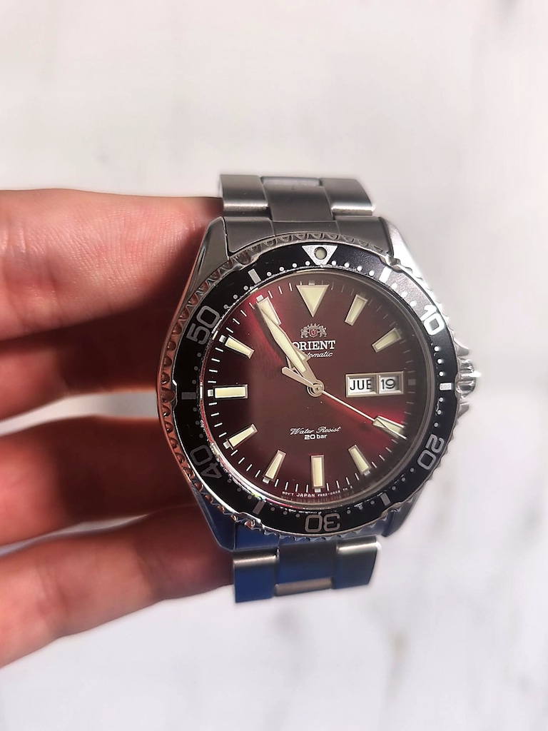 Orient Kamasu Kırmızı Safir Otomatik Full Set - 4