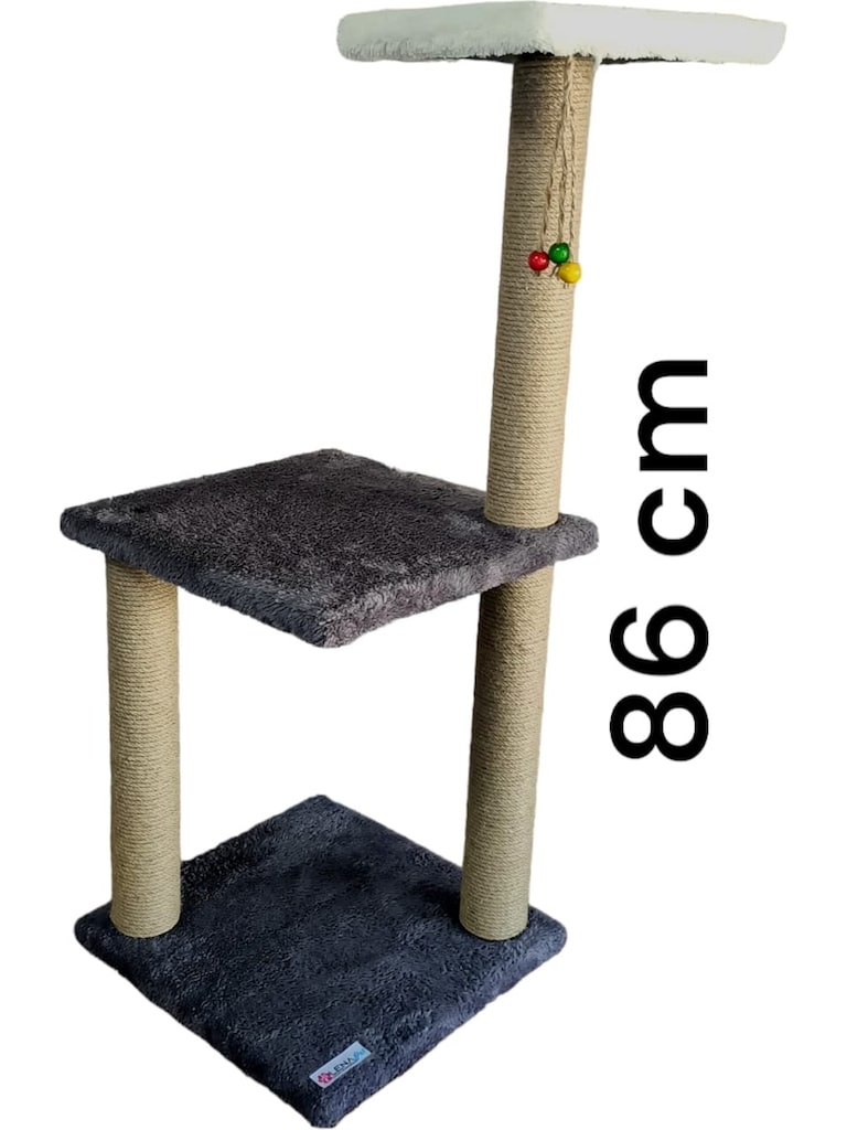 2 Katlı Boncuklu Kedi Tırmalama Tahtası - 3