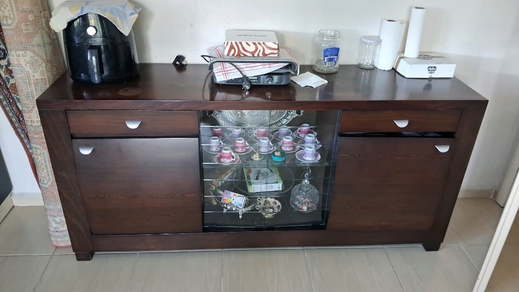 vitrinli temiz konsol ve televızyon ünitesi - 2