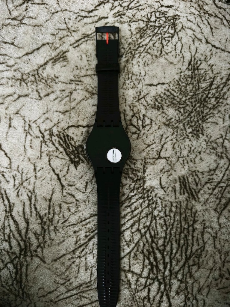Orjinal Swatch Desenli Kordonlu Kol Saati - 4