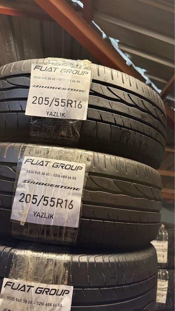 205 55 16 BRİDGESTONE YAZ LASTİĞİ ÇOK İYİ DURUMDA - 2