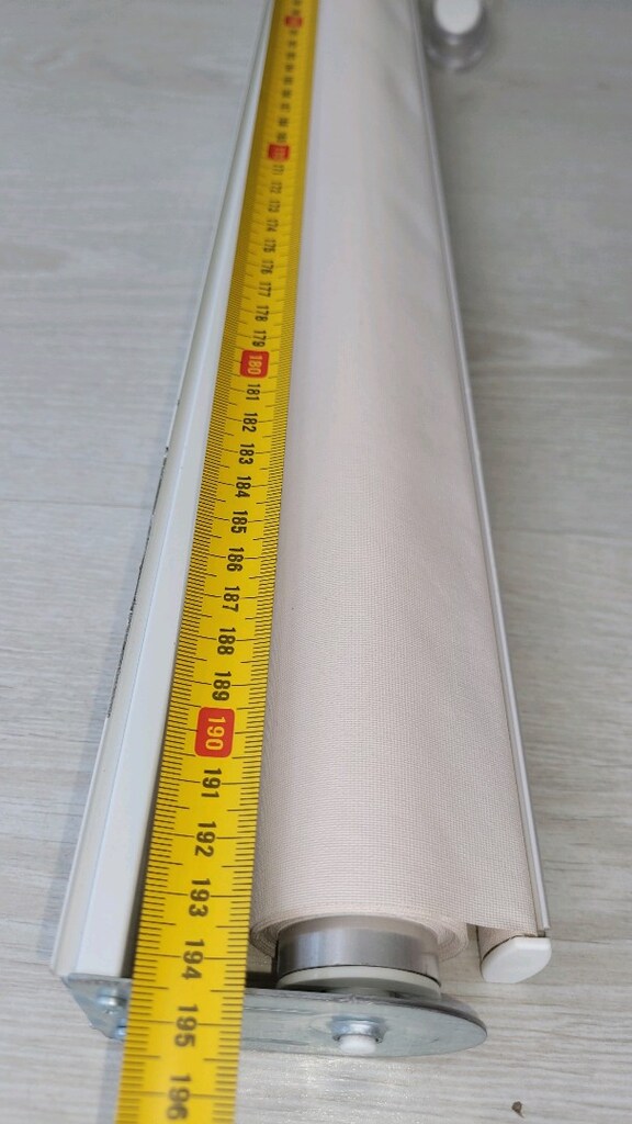 En194cm - boy 204cm Pudra rengi sorunsuz stor perde - 8