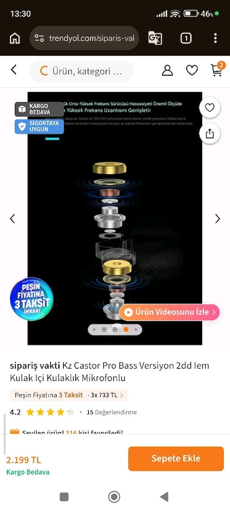 KZ CASTOR PRO profesyonel kulaklık - 10