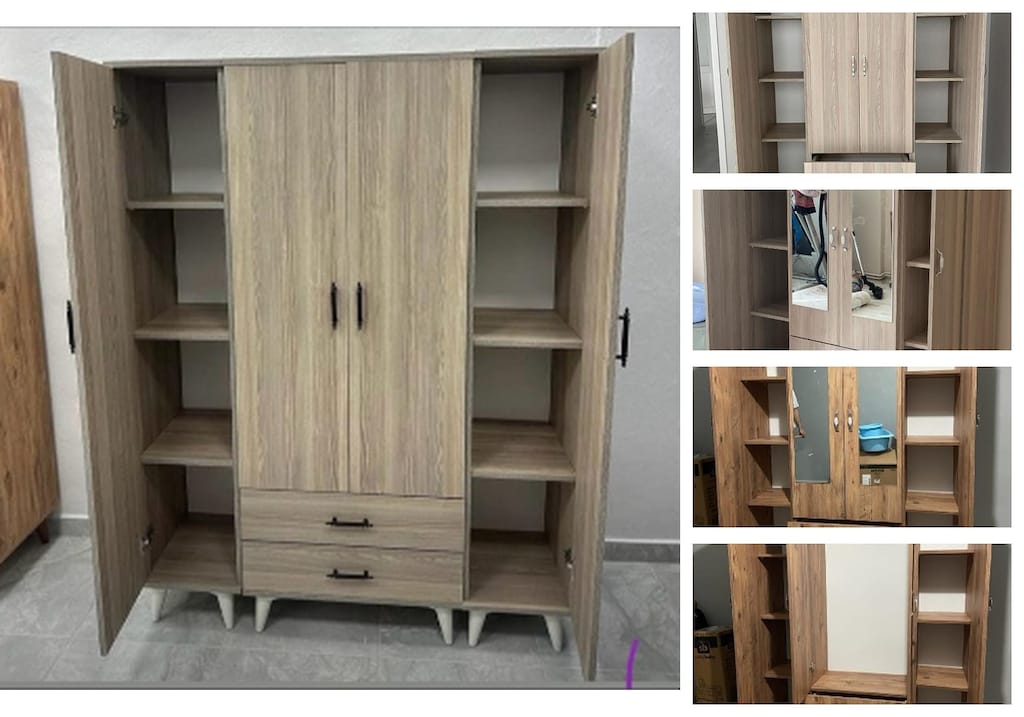 4 kapaklı elbise dolabı zzqrhbnakm - 3