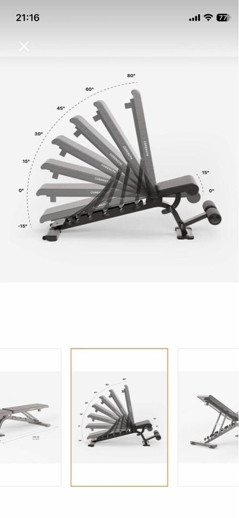 Corength Bench 900 Ayarlanabilir Sehpa + 20 KG Dambıl Seti - 11