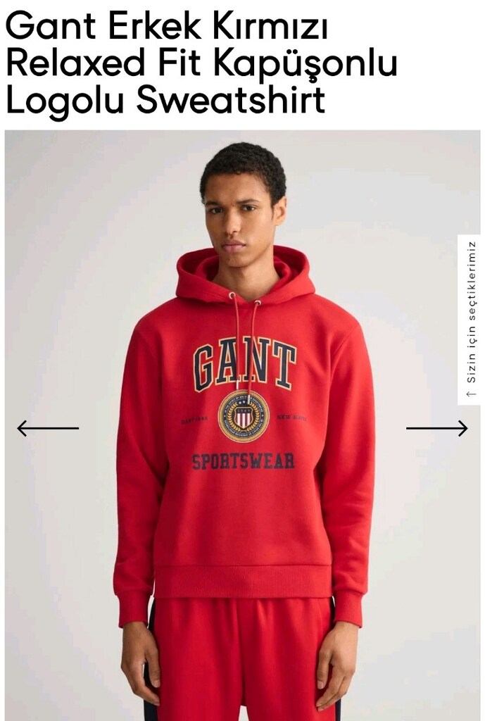Gant Kapüşonlu Sweatshirt