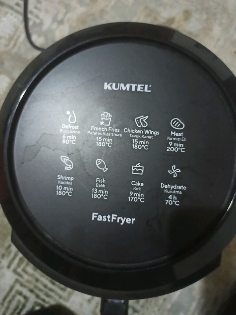 Kumtel Yağsız fritöz Airfrter - 5