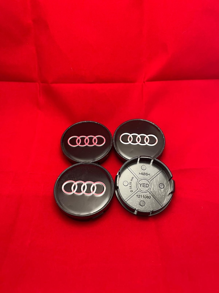 Jant Göbeği Audi 58/55 (55mm iç çap) 4l'ü Set Siyah - 3