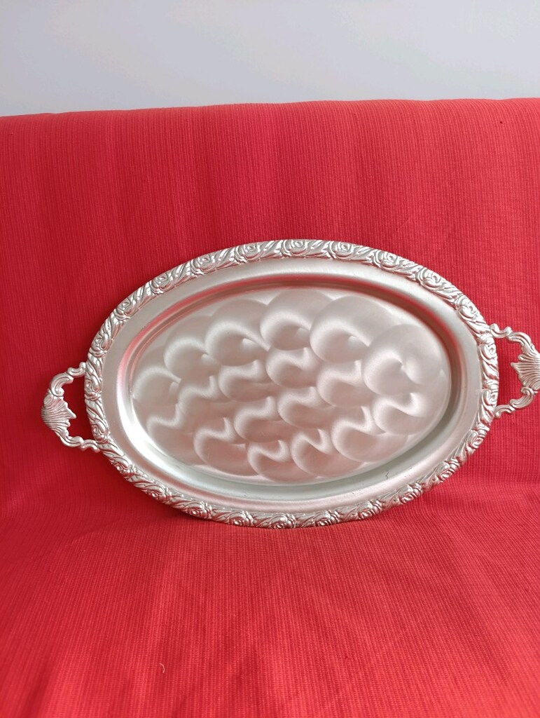 Gümüş Oval Tepsi