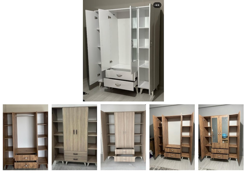 4 kapaklı elbise dolabı jxlhwjcajw - 6