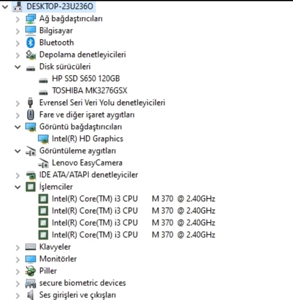 intel core i3 işlemcili Lenovo SSD li laptop - 7