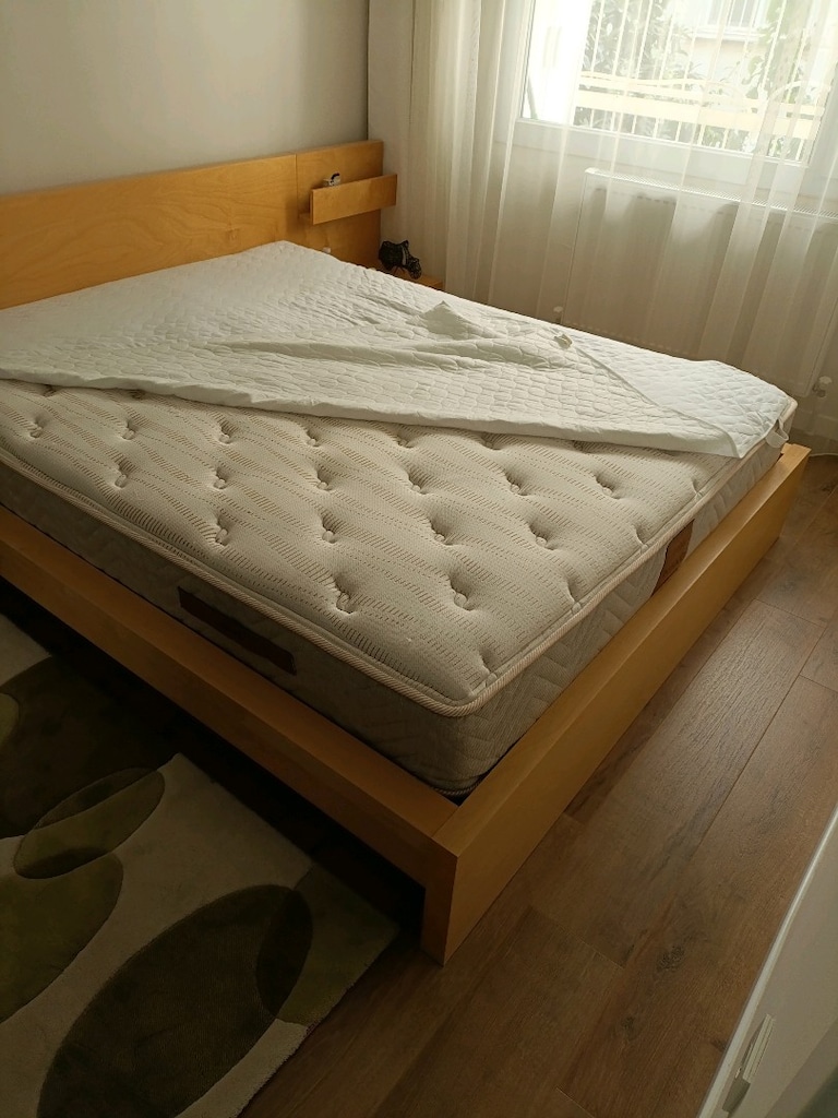 Ikea başlıklı kendinden komidinli kariyola +yatak - 2