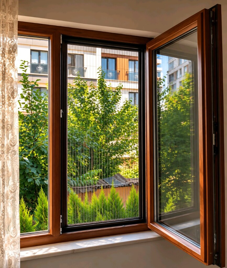 SİNEKLİX Akordeon Sürgülü Pencere Sinekliği | Özel Ölçü | Montajsız - 5