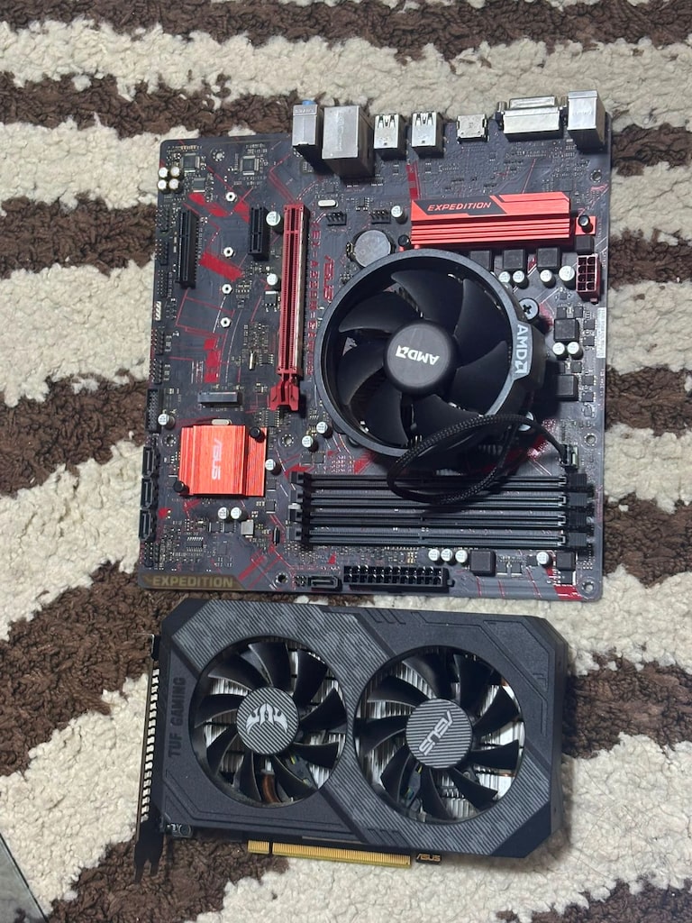 asus tuf 1650 süper, asus a 320 anakart, ryzen 3100 işlemci - 3
