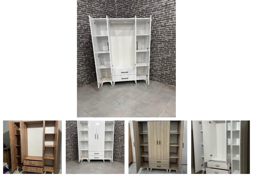 4 kapaklı elbise dolabı joaujmbwig - 2