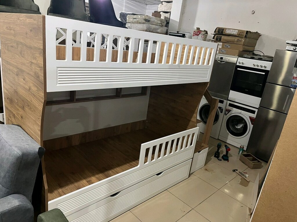 ahşap yavrulu ranza sıfır ürün çamsan mdf kendi üretimimiz renk var - 2