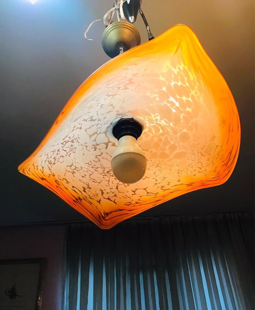Cam Klasik Sarkıt Tekli AVİZE (Luna Lighting) - 6