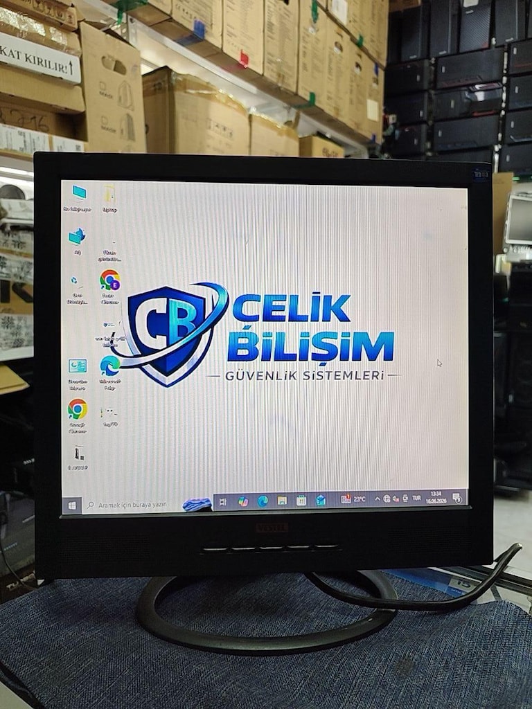 VESTEL V-7005L 17" 60 Hz LCD VGA 1280x1024 KARE MONİTÖR SORUNSUZ