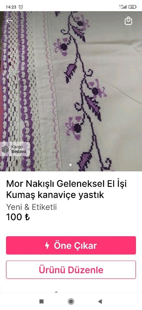 kanaviçe etek yastık - 4