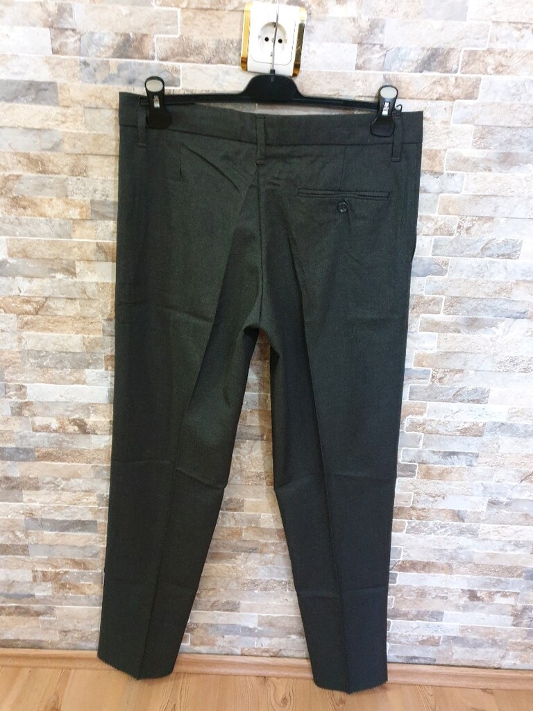 Erkek gri renk kumaş pantolon - 5