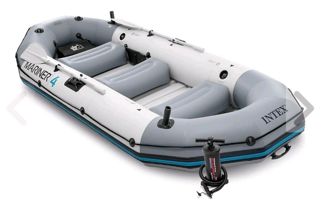 Intex Mariner 4 328x145x48 cm 4 Kişilik Şişme Bot Seti - 2