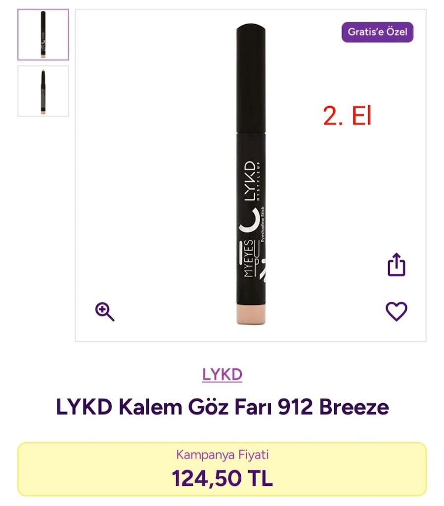 LYKD Eyeshadow Stick Kalem Far 197 Canyon - 3