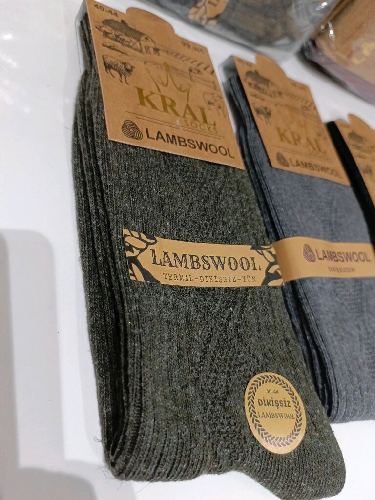 Toptan Çorap Lambswool Kışlık Premium Çorap - 3