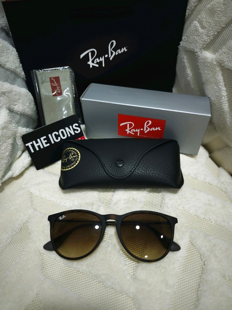 Ray-Ban Erıca Kahverengi Oval Güneş Gözlüğü orj ürün - 4