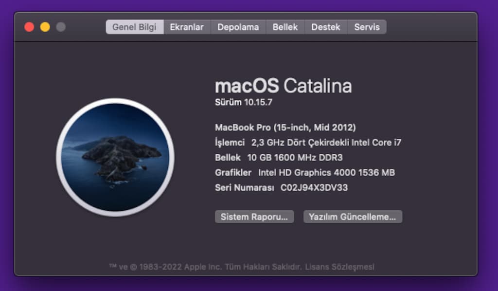 İlk Sahibinden MacBook PRO - 1 TB SSD - 8