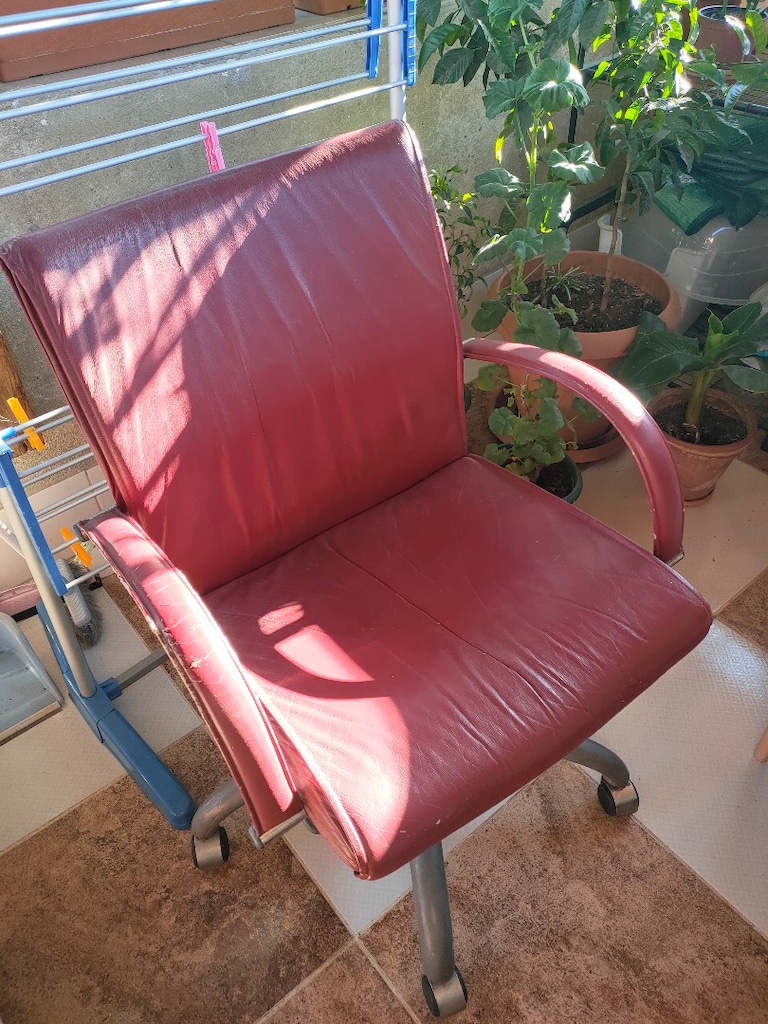 Deri Çalışma Koltuğu