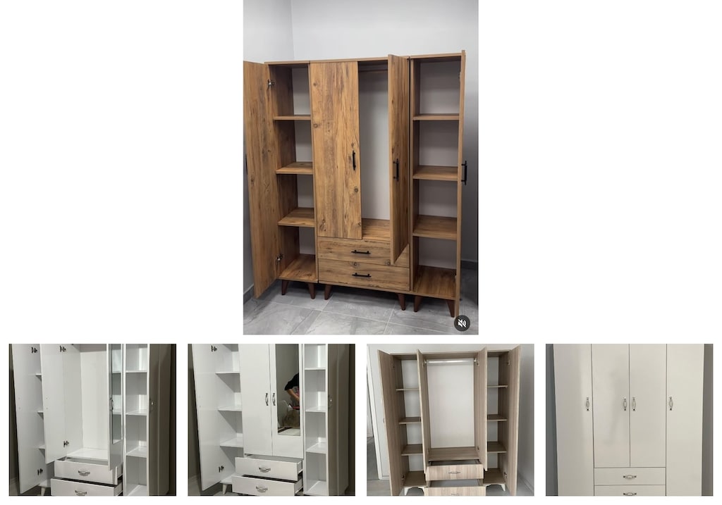 4 kapaklı elbise dolabı eyteljpmhd - 2