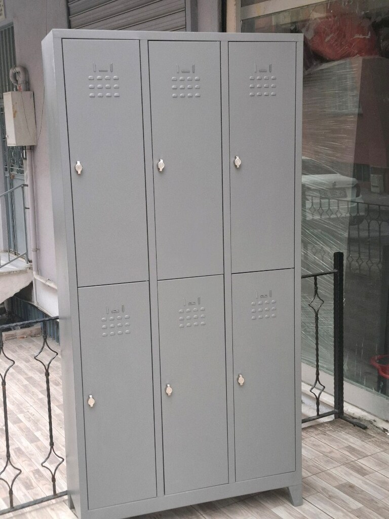 6 KAPAKLI METAL SOYUNMA DOLABI ÜCRETSİZ TESLİMAT - 4