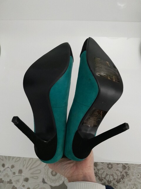 suet stiletto ayakkabi