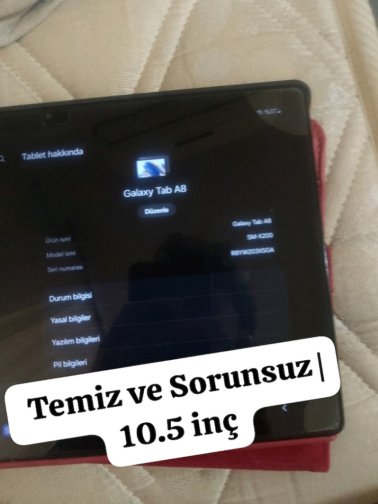 Samsung Galaxy Tab A8 SM-X200 128GB | Temiz ve Sorunsuz | 10.5 inç - 2