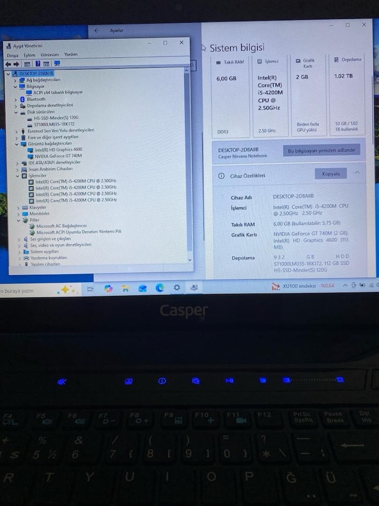 Casper Nirvana i5 + nvidia gt740m 2gb Gpu - 3