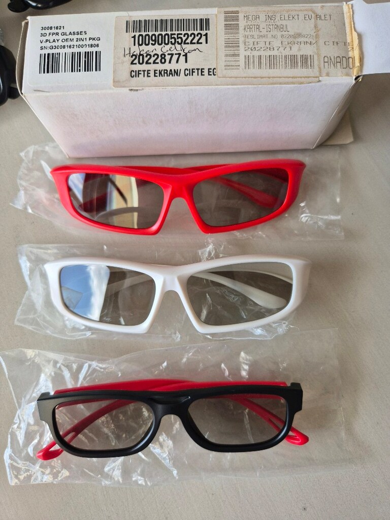 3D KUTULU SIFIR TV GÖZLÜK - 4