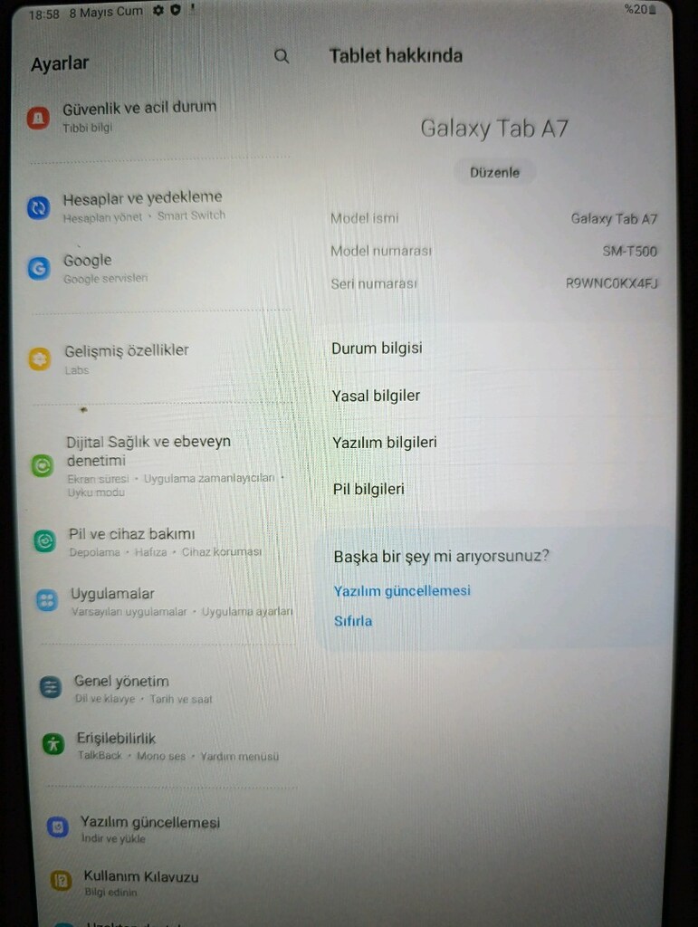 SAMSUNG GALAXY A7 SM T 500 - 2