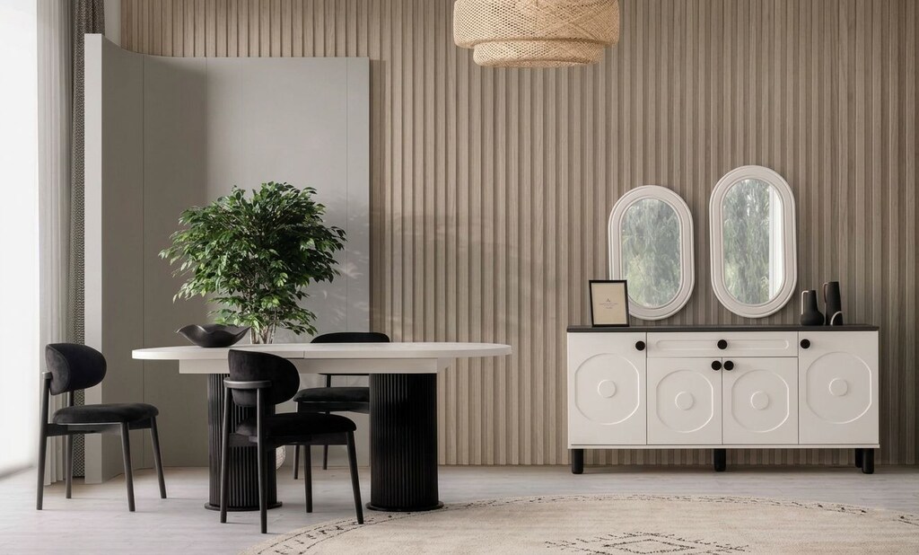 Sıfır , %100 MDF , Modern Bohem Açılan Masa - Aytaşı , Siyah - 18
