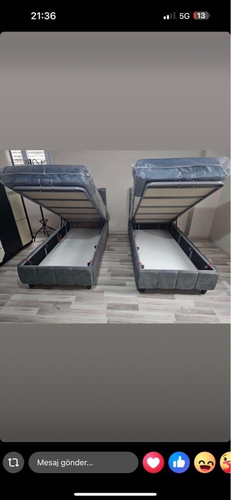 ultra lüks tek kişilik 90x190 baza başlık yatak sıfır ürün ambalajında - 2