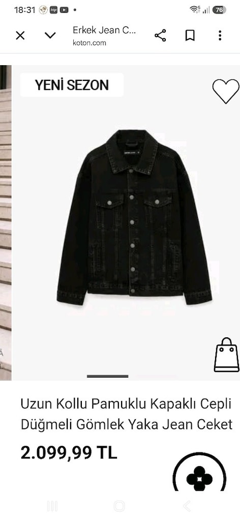 Koton Jeans S beden ceket