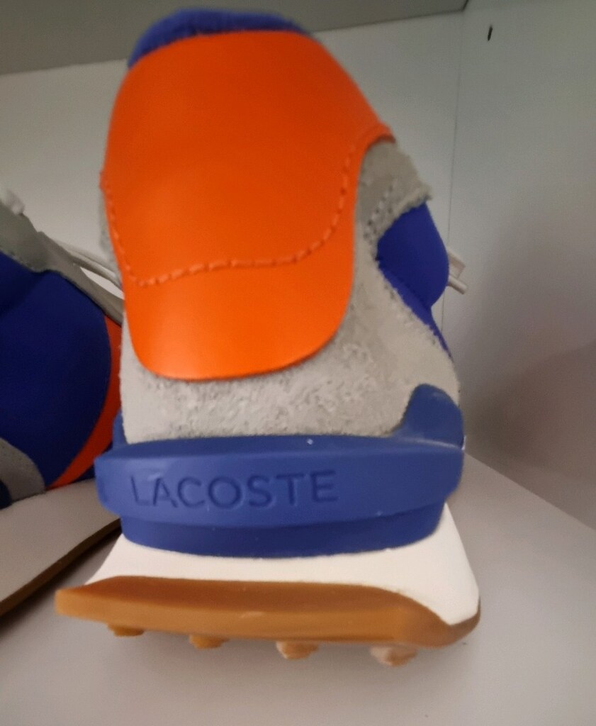 Lacoste SPORT L-Spin Deluxe Erkek gri mavi turuncu Sneaker 42 numara - 7