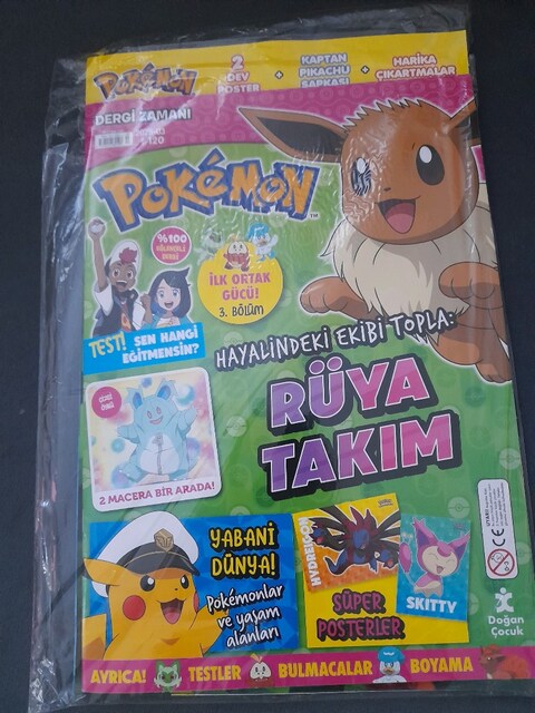 POKEMON DERGİ KART ÇİFT TARAFLI POSTER VE ETİKET