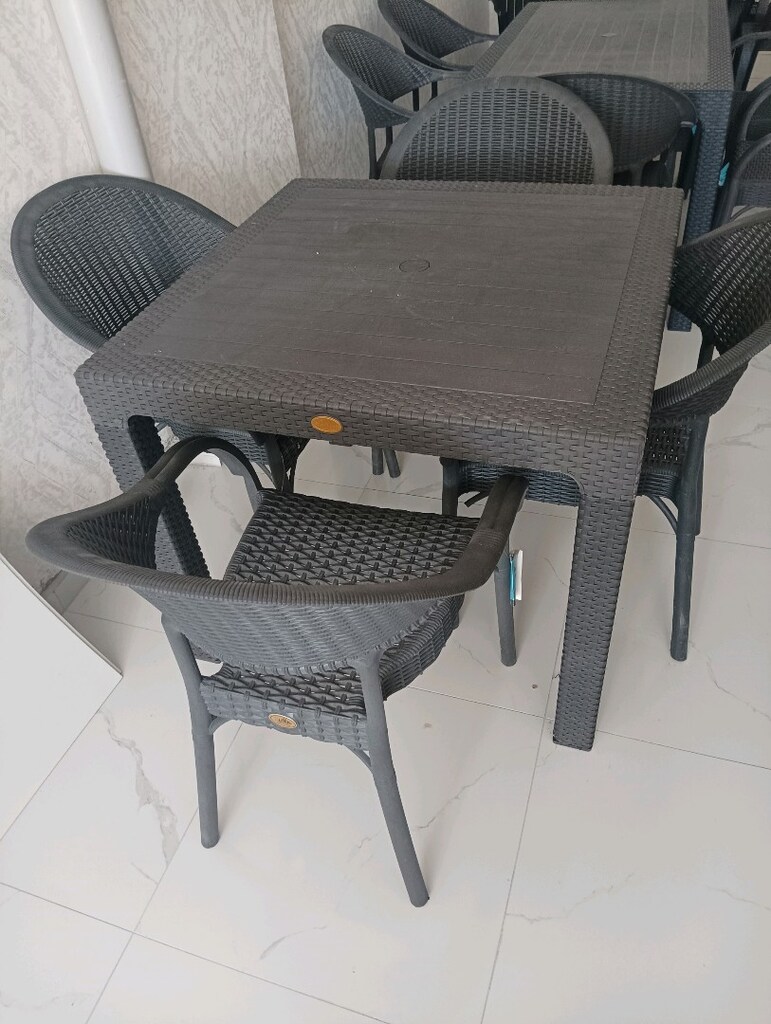 rattan bahçe mobilyası uygun fiyata kaliteli ürünler 90*90 sabit masa - 2