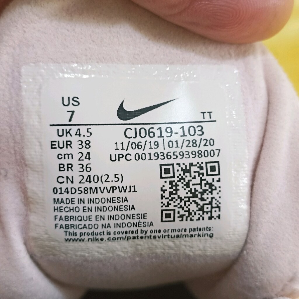 38 numara orjinal NİKE Air Max spor ayakkabı. - 2