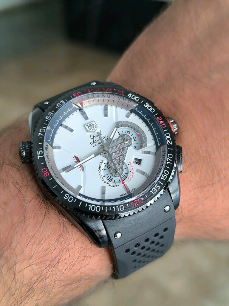 Yag Heuer Carrera Chronograph 36 otomatik1860 kol saat 43 milim kasa - 11