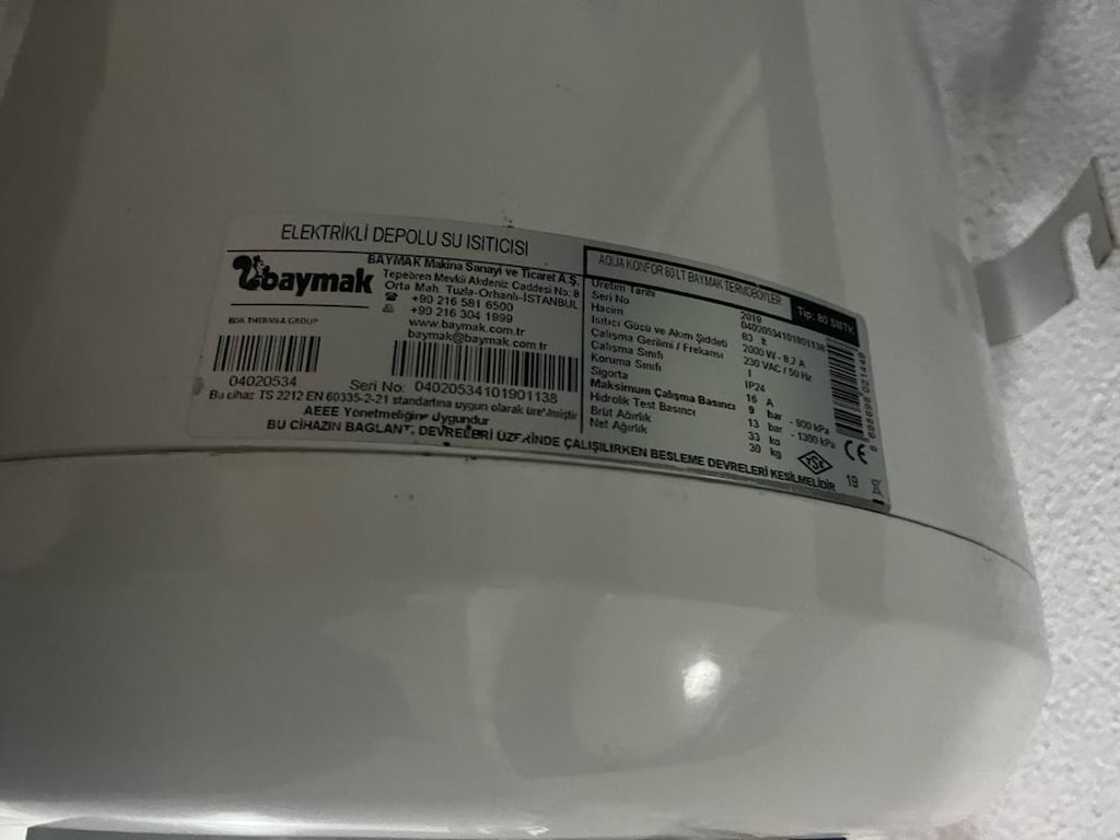 Baymak Aqua konfor Termosifon 80 LT - 4
