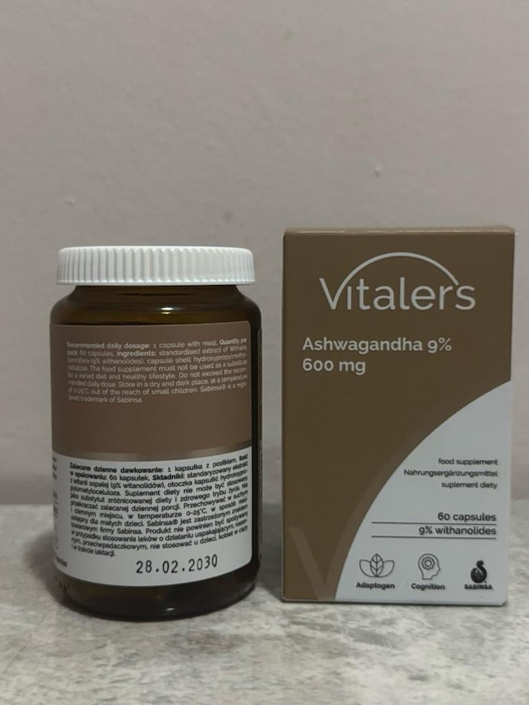 Vitalers Ashwagandha %9 600 mg - 60 Kapsül | Orijinal | Polonya Üretim - 3